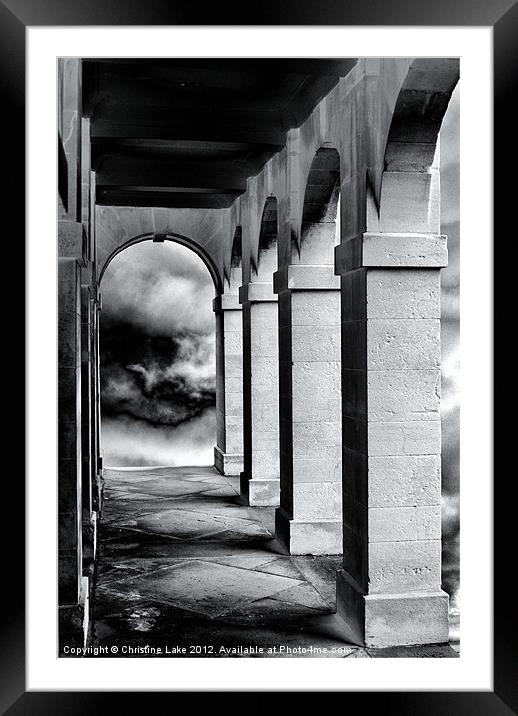 Stone Arches Framed Mounted Print by Christine Lake