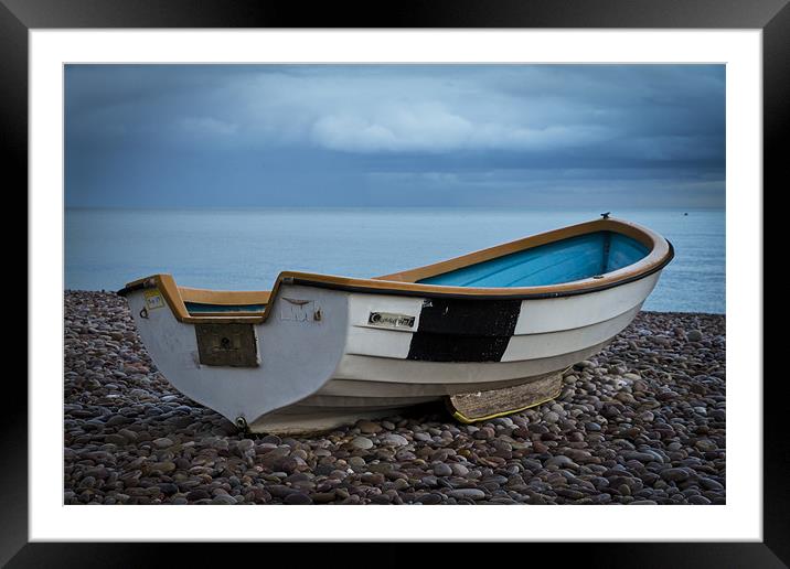 Simply Blue Framed Mounted Print by David Merrifield