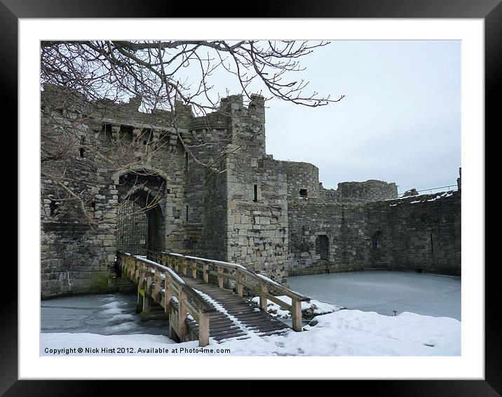 Frozen Castle Framed Mounted Print by Nick Hirst
