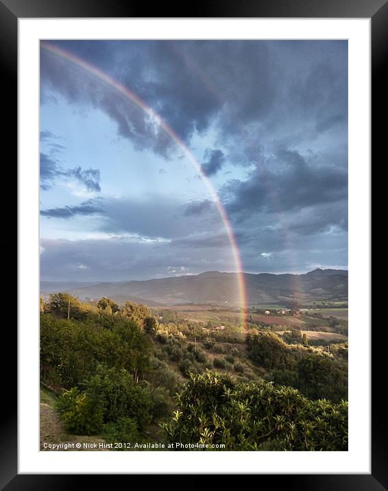 End of the Rainbow Framed Mounted Print by Nick Hirst