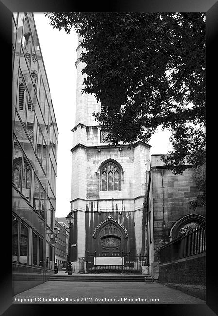 St Dunstan In The East Framed Print by Iain McGillivray