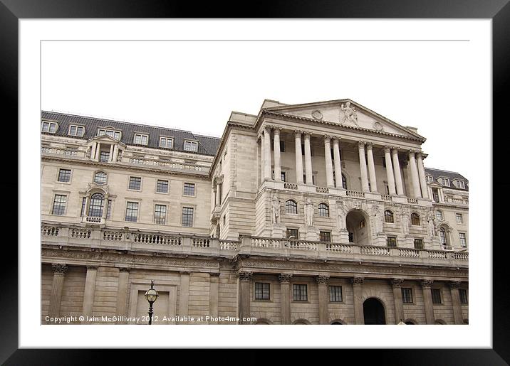 Bank of England Framed Mounted Print by Iain McGillivray