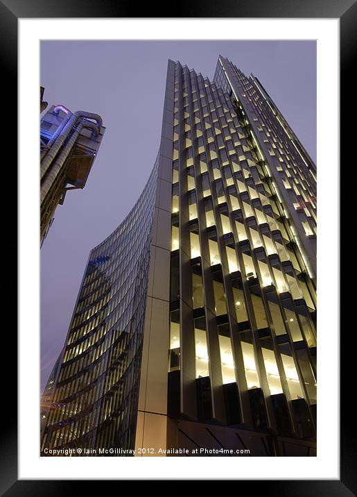 London Office Tower Framed Mounted Print by Iain McGillivray