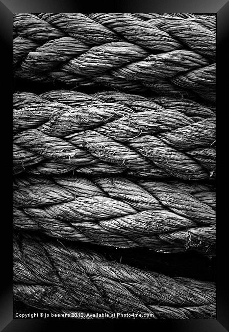 rope Framed Print by Jo Beerens