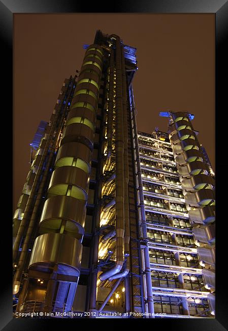 Lloyds Tower at Night Framed Print by Iain McGillivray