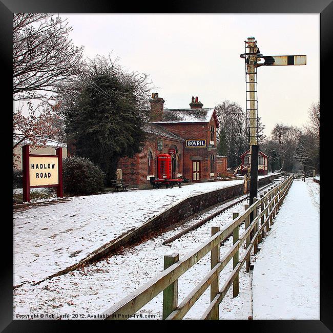 Hadlow Road Station Framed Print by Rob Lester
