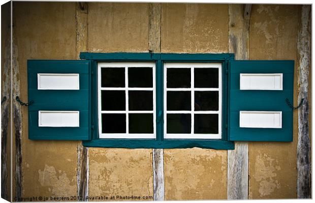 old style windows Canvas Print by Jo Beerens