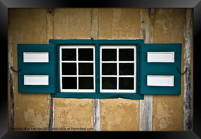 old style windows Framed Print by Jo Beerens