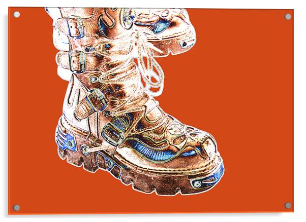 Fill yer Boots Acrylic by Wayne Molyneux