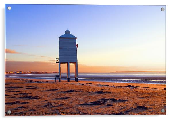 Lighthouse Burnham on Sea Somerset Acrylic by Jim Hellier