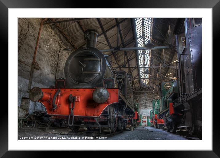 Tanfield Trains Framed Mounted Print by Ray Pritchard