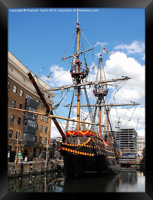 The Epic Voyage of the Golden Hind Framed Print by Graham Taylor