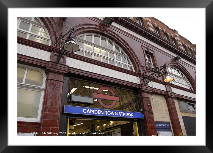 Camden Town Station Framed Mounted Print by Iain McGillivray
