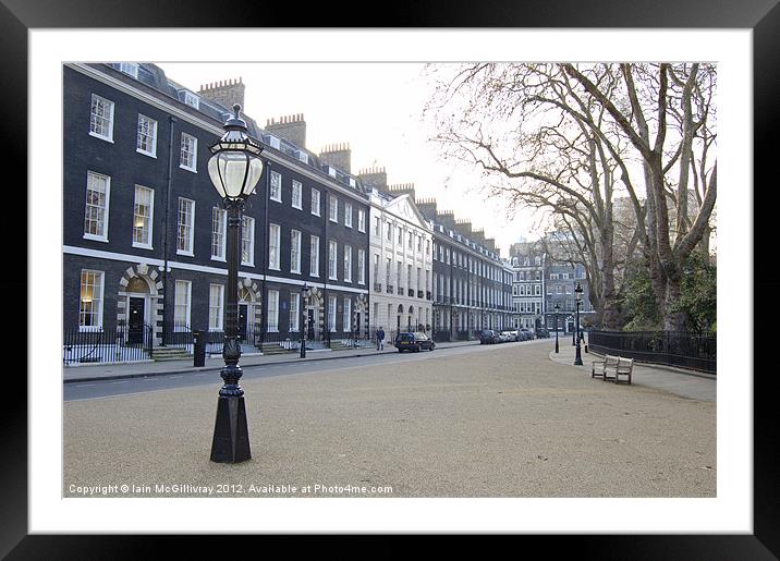 Bedford Square Framed Mounted Print by Iain McGillivray