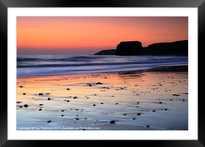 Marsden Rock? Framed Mounted Print by Ray Pritchard