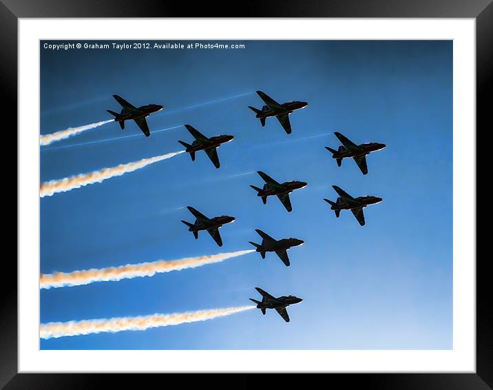 Red Arrows Framed Mounted Print by Graham Taylor