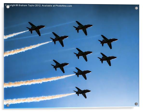 Red Arrows Acrylic by Graham Taylor