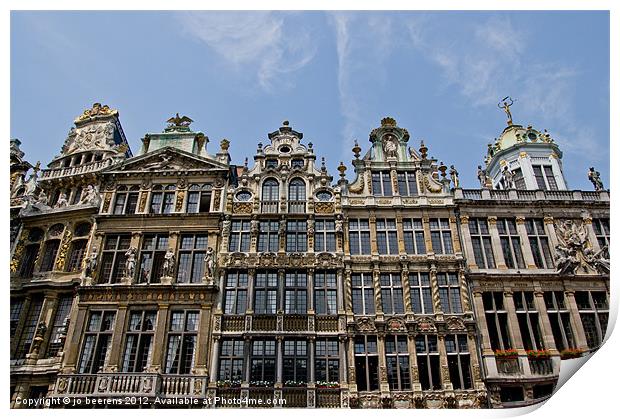 grand place Print by Jo Beerens