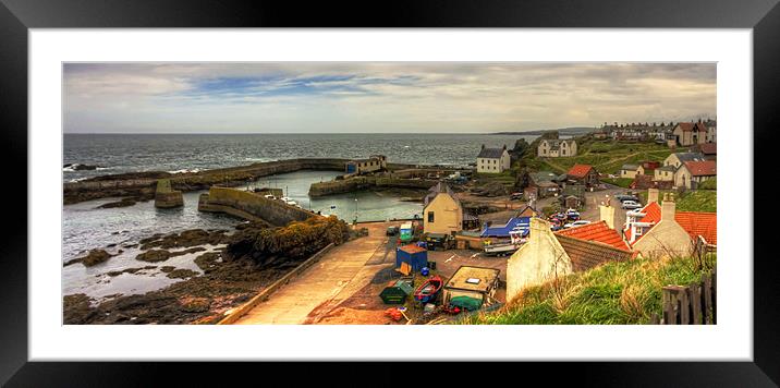 The Harbour at St Abbs Framed Mounted Print by Tom Gomez