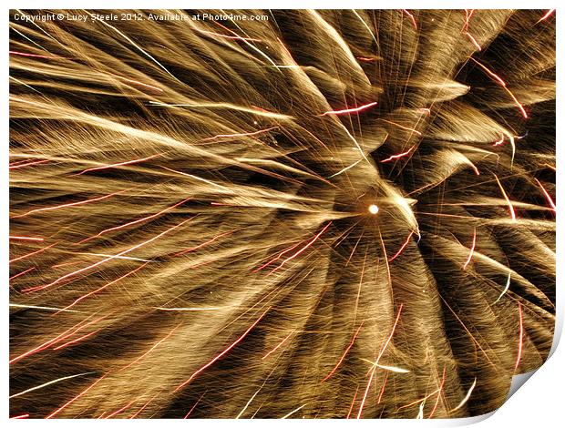 Fireworks or Feathers? Print by Lucy Steele