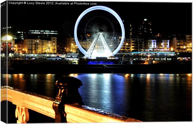 The Eye At Night Canvas Print by Lucy Steele
