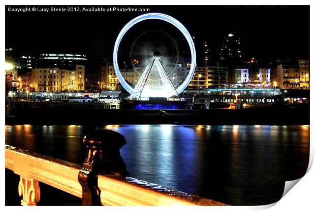 The Eye At Night Print by Lucy Steele