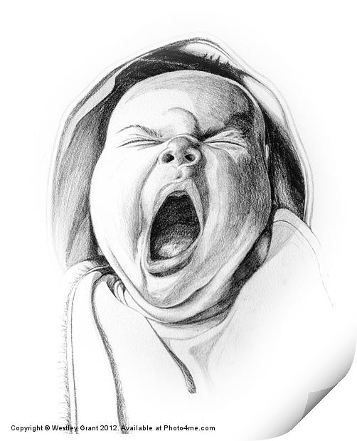 New Yawn Print by Westley Grant