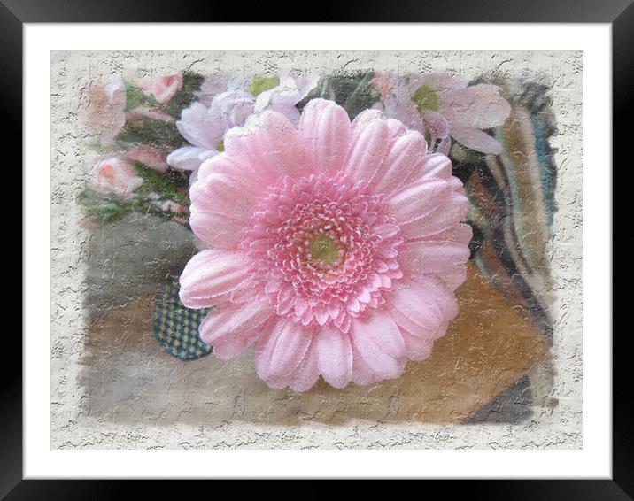 Pink Candy Floss. Framed Mounted Print by Heather Goodwin