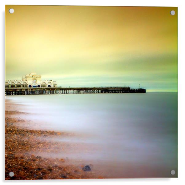 Southsea Pier Acrylic by Chris Manfield