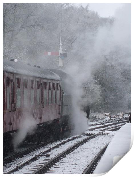 Winter Steam Print by John Taylor