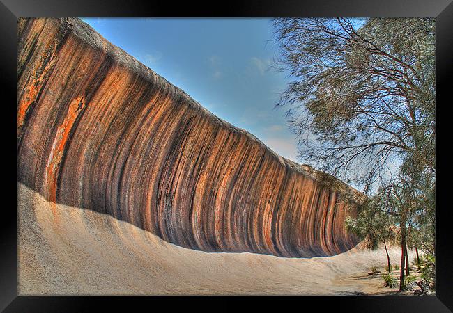 Wave Rock, Hyden WA Framed Print by Gillian Oprey