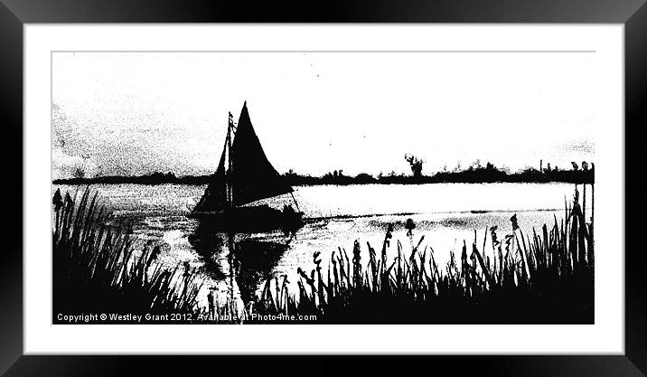 Silhouette Framed Mounted Print by Westley Grant