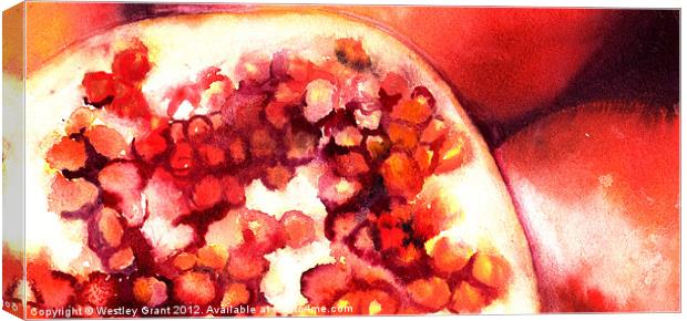 Pomegranates Canvas Print by Westley Grant