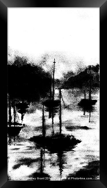 Shadows on the water Framed Print by Westley Grant