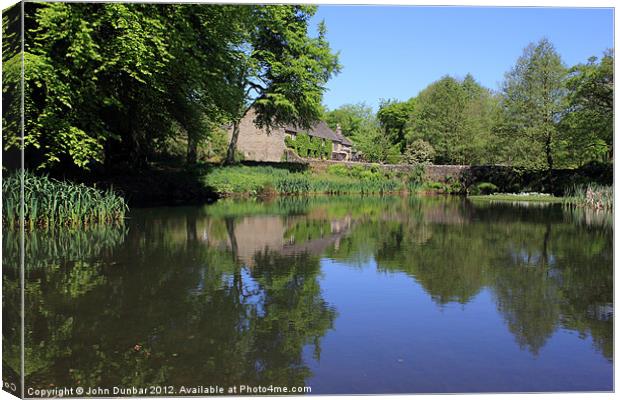 The Lower Pond Lumsdale Canvas Print by John Dunbar