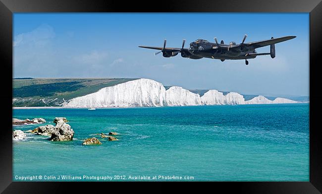 The Lone Lancaster Returns Framed Print by Colin Williams Photography