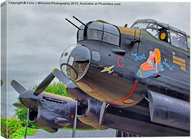 Lancaster - Just Jane Canvas Print by Colin Williams Photography