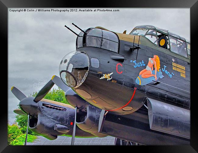 Lancaster - Just Jane Framed Print by Colin Williams Photography