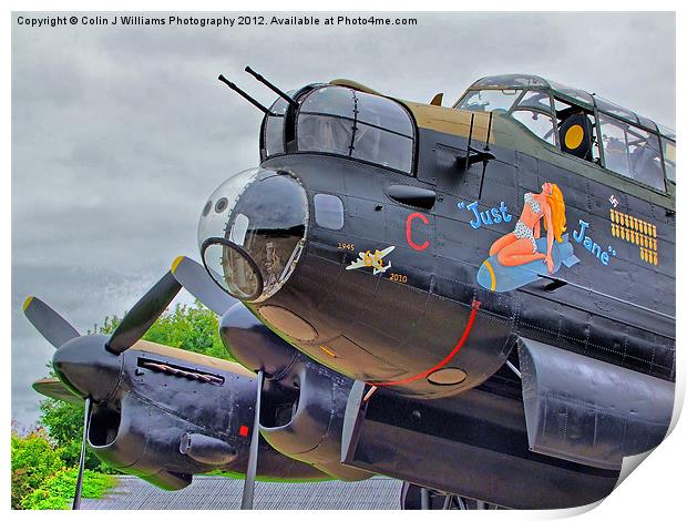 Lancaster - Just Jane Print by Colin Williams Photography