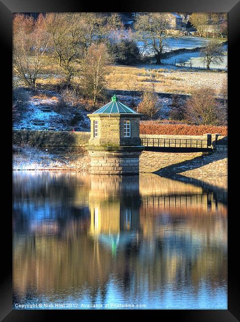 Reservoir Reflections Framed Print by Nick Hirst