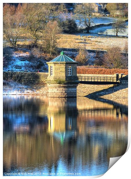 Reservoir Reflections Print by Nick Hirst
