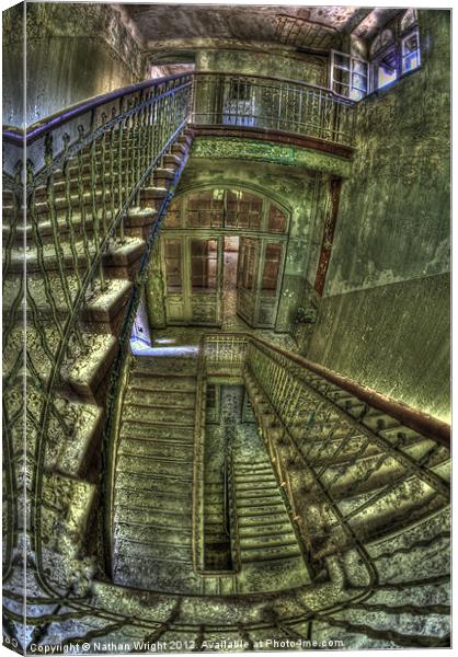 Beelitz stairs Canvas Print by Nathan Wright
