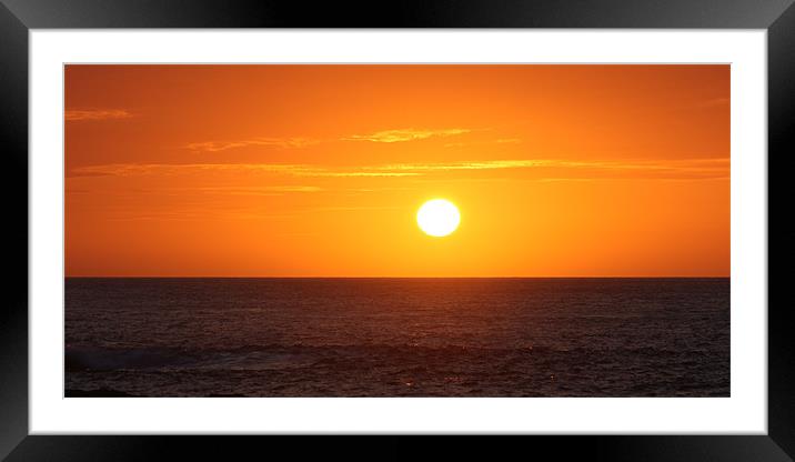 Sunset Framed Mounted Print by John Taylor