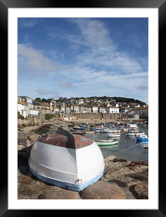 Mousehole Harbour Framed Mounted Print by John Taylor