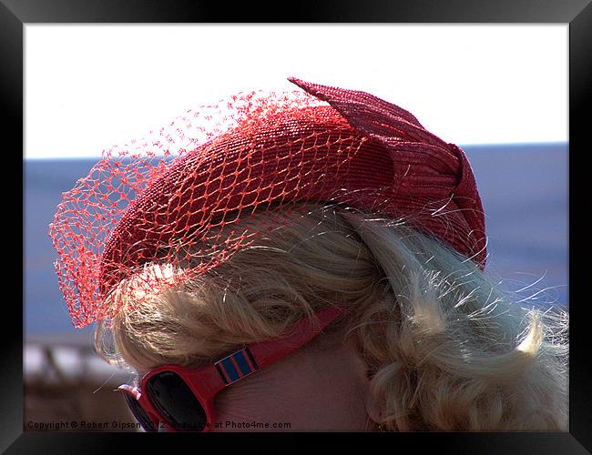 Hat of red Framed Print by Robert Gipson