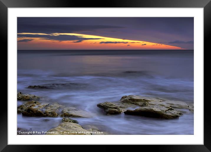 Marsden Bay Framed Mounted Print by Ray Pritchard