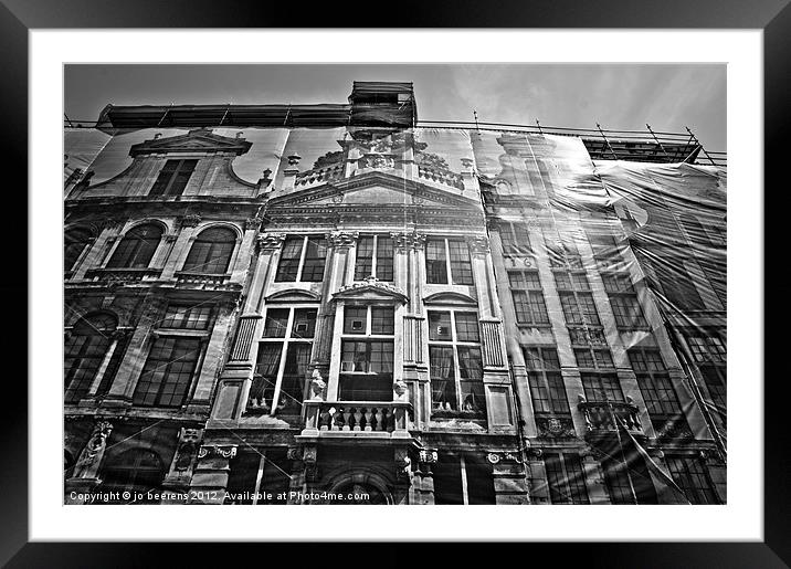 the fake facade Framed Mounted Print by Jo Beerens