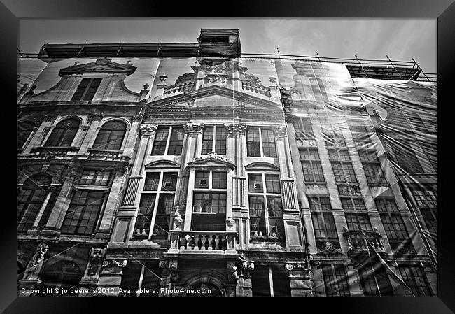 the fake facade Framed Print by Jo Beerens