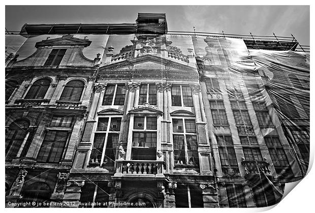 the fake facade Print by Jo Beerens