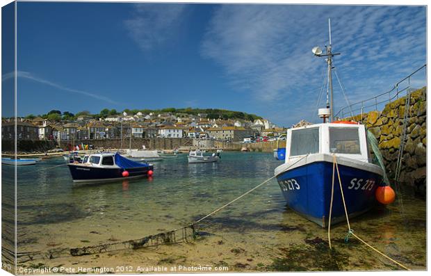Mousehole in Cornwall Canvas Print by Pete Hemington
